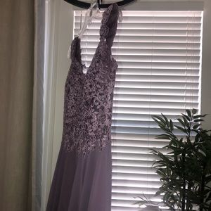Lilac Embroidered Multipurpose Dress